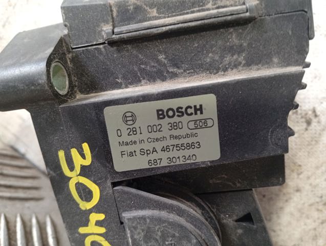 Pedal de gás (de acelerador) 0281002380 FIAT