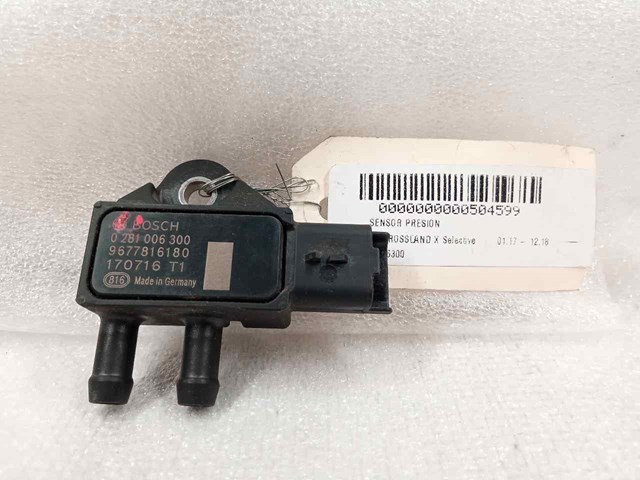 Sensor de pressão dos gases de escape 0281006300 OPEL