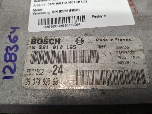 0281010165 Peugeot/Citroen