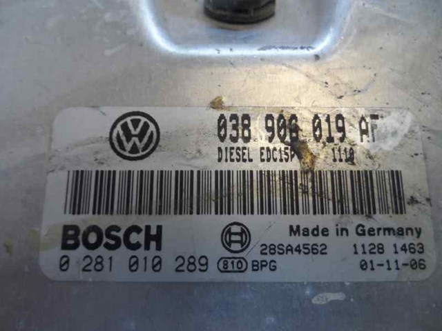 Módulo de direção (Centralina eletrônica) de motor 0281010289 VAG