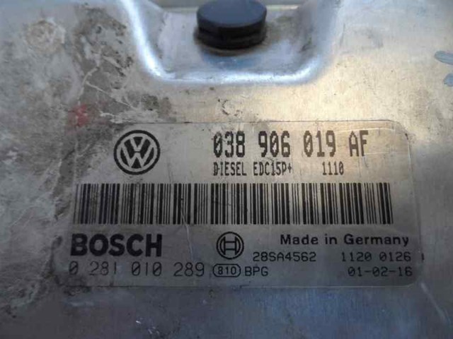 Módulo de direção (Centralina eletrônica) de motor 0281010289 VAG