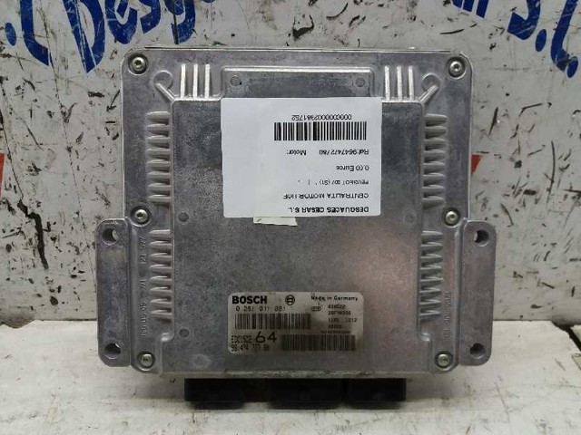 Módulo de direção (Centralina eletrônica) de motor 0281011081 PEUGEOT