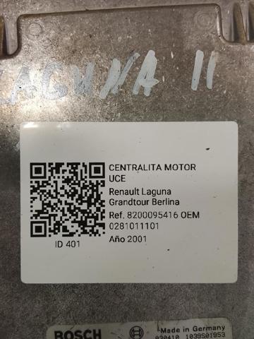 Módulo de direção (Centralina eletrônica) de motor 0281011101 RENAULT