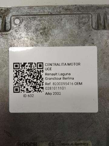 Módulo de direção (Centralina eletrônica) de motor 0281011101 RENAULT