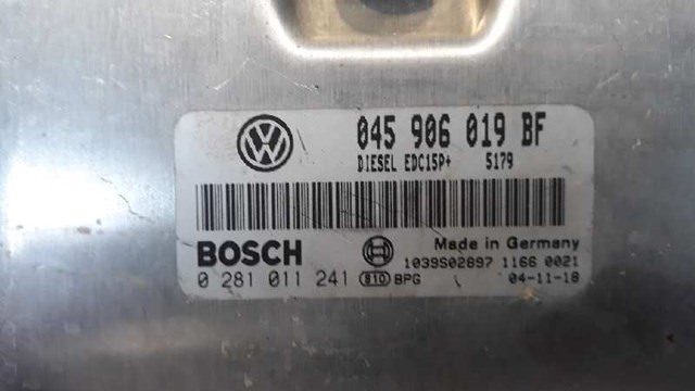 Módulo de direção (Centralina eletrônica) de motor 0281011241 VAG