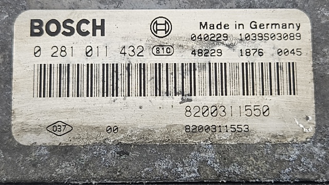 Módulo de direção (Centralina eletrônica) de motor 0281011432 OPEL