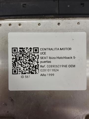 Módulo de direção (Centralina eletrônica) de motor 0281011824 VAG
