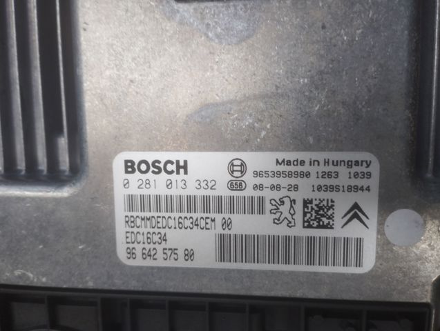 Módulo de direção (Centralina eletrônica) de motor 0281013332 PEUGEOT