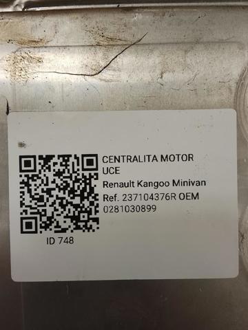 Módulo de direção (Centralina eletrônica) de motor 0281030899 RENAULT