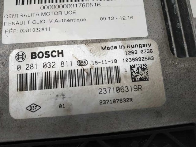 Módulo de direção (Centralina eletrônica) de motor 0281032811 RENAULT