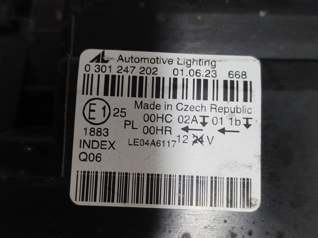 Luz direita 0301247202 MERCEDES