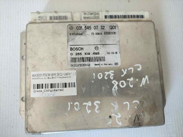 Unidade de controlo ESP 0315450732 MERCEDES