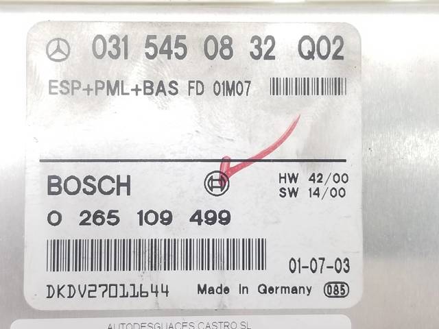 0315450832 Mercedes