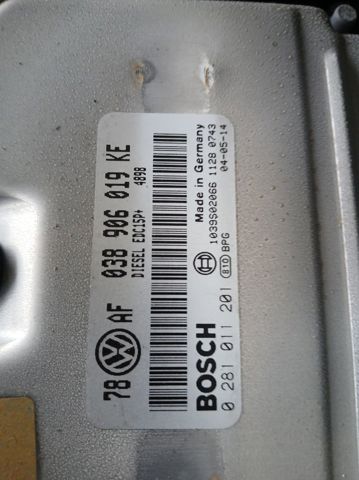 Módulo de direção (Centralina eletrônica) de motor 038906019KE VAG