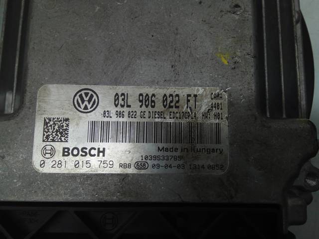 Módulo de direção (Centralina eletrônica) de motor 03L906022 VAG