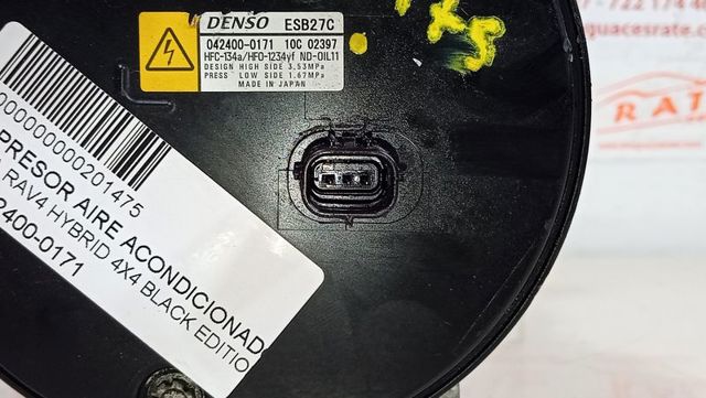 Compressor de aparelho de ar condicionado 0424000171 TOYOTA