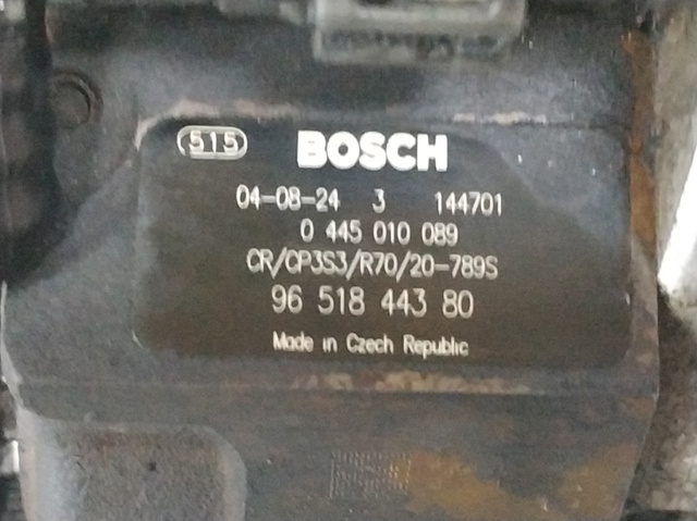 Bomba de combustível de pressão alta 0445010089 PEUGEOT