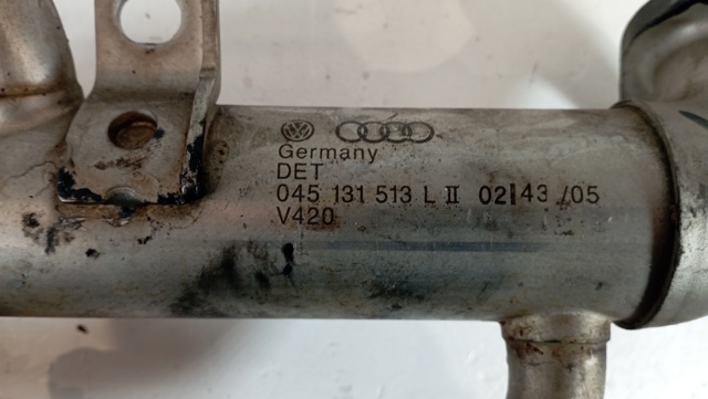 Radiador do sistema EGR de recirculação dos gases de escape 045131513L VAG