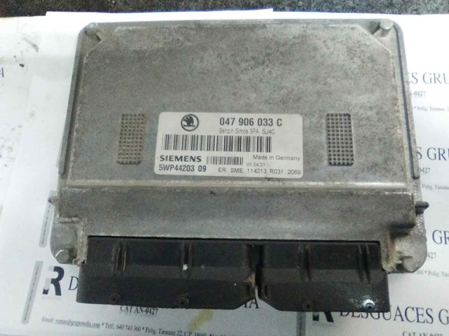 Módulo de direção (Centralina eletrônica) de motor 047906033C VAG