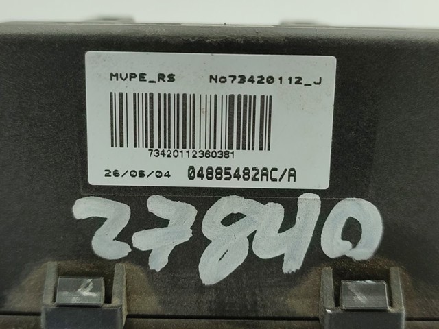 Resistor (resistência) de ventilador de forno (de aquecedor de salão) 04885482AC CHRYSLER