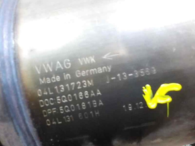 Filtro de partículas do sistema dos gases de escape 04L131602EX VAG