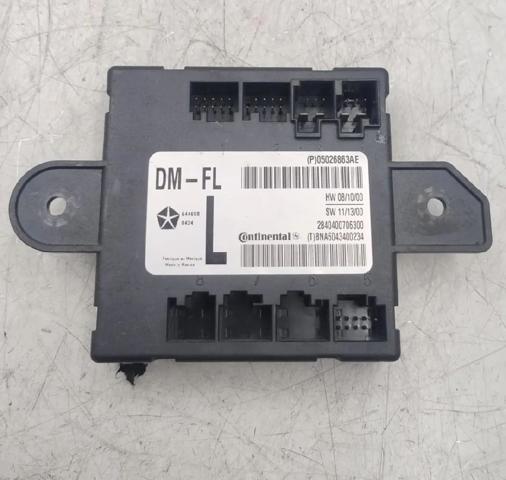 Módulo de conforto da porta dianteira 05026863AE FIAT