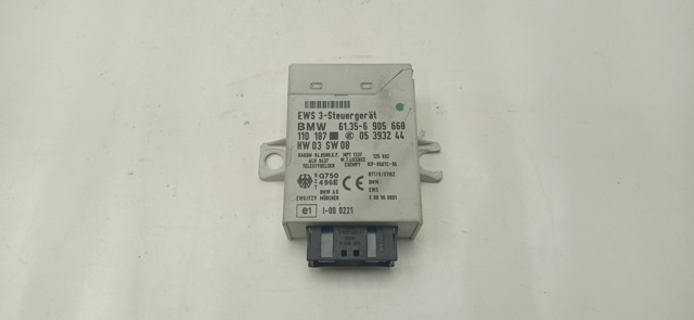 Módulo de direção (Centralina eletrônica) de imobilizador 05393244 BMW