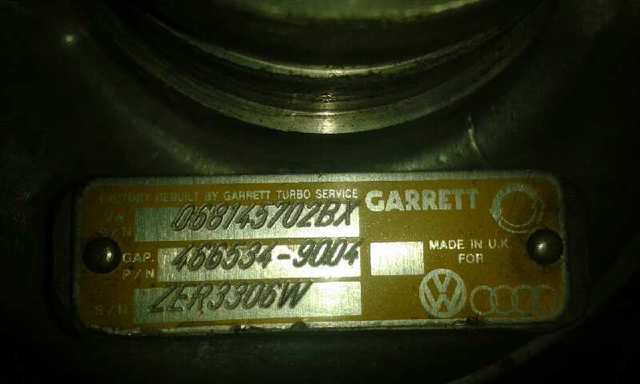 Turbina para Volkswagen Jetta 19E, 1G2, 165, 167