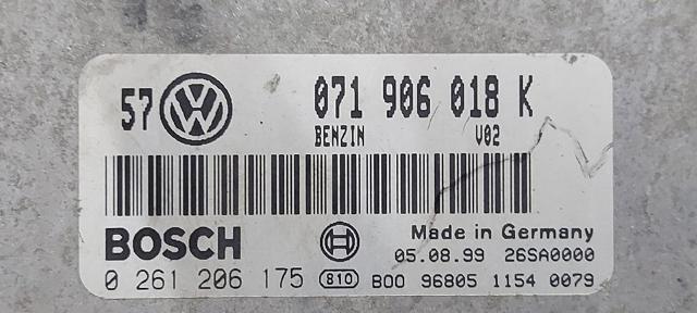 Módulo de direção (Centralina eletrônica) de motor 071906018K VAG