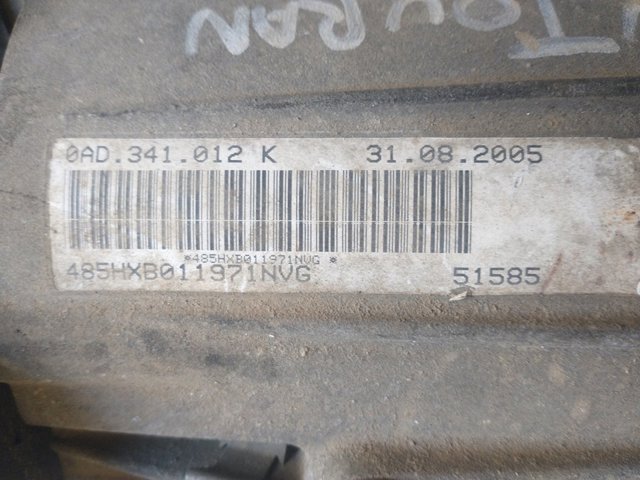 Caixa de transferência 0AD341012K VAG