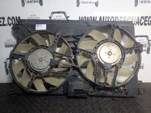 Ventilador elétrico de esfriamento montado (motor + roda de aletas) direito 13114368 GM