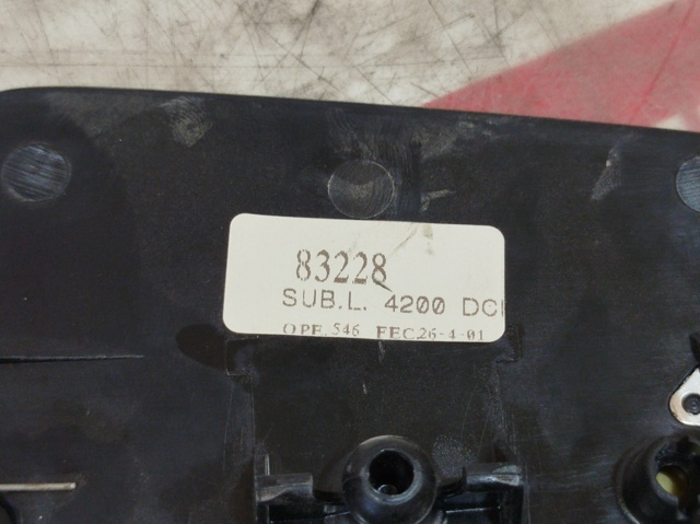 Elemento espelhado do espelho de retrovisão direito 13141984 OPEL