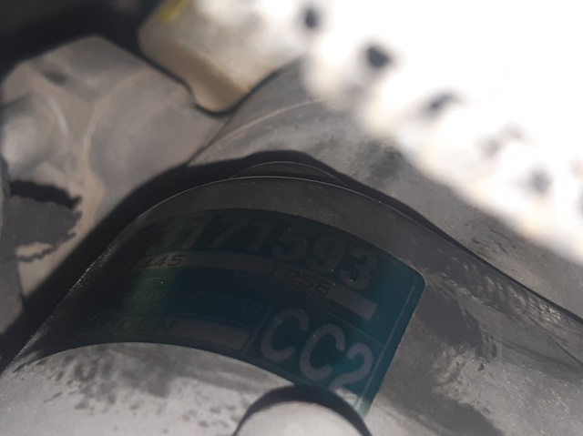 Compressor de aparelho de ar condicionado 13171593 OPEL
