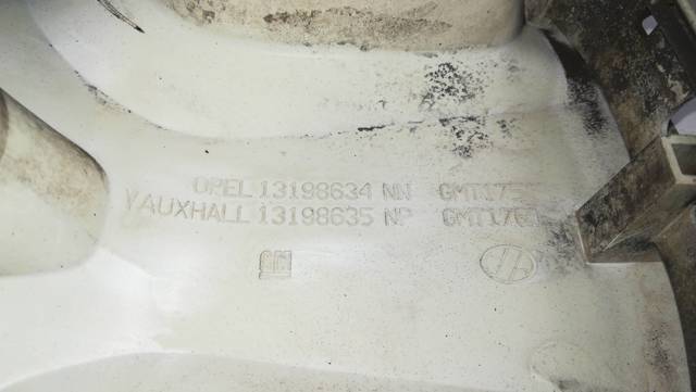 Coberta de disco de roda 13198634 OPEL
