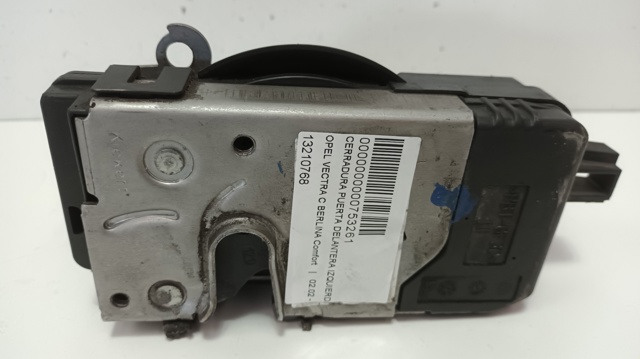 Fecho da porta dianteira esquerda 13210768 OPEL