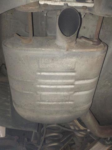 Silenciador, parte central e traseira 13229546 OPEL