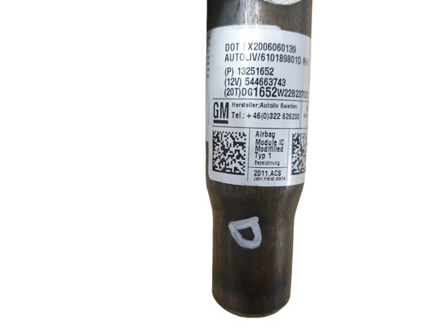 Cinto de segurança (AIRBAG) de estore lateral esquerdo 13251652 GM