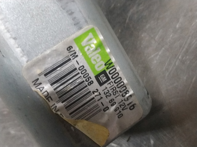 Motor de limpador pára-brisas de vidro traseiro 13269910 OPEL