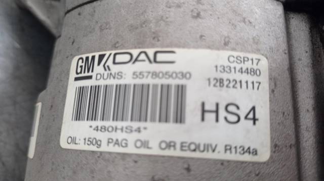 Compressor de aparelho de ar condicionado 13314480 GM