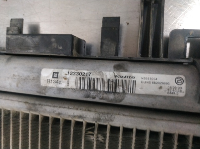 Radiador de aparelho de ar condicionado 13330217 OPEL