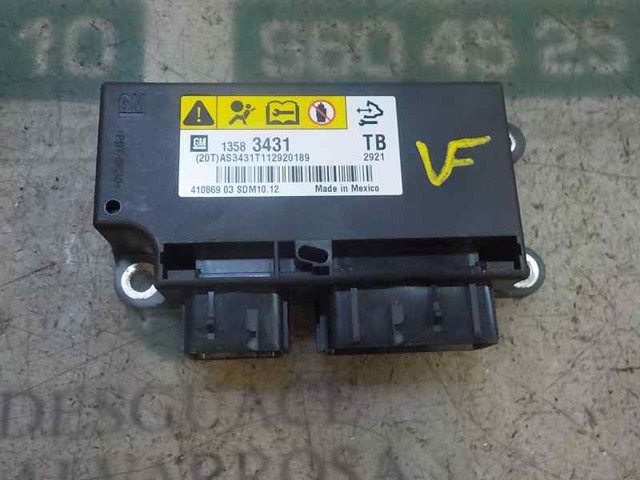 Módulo processador de controlo da bolsa de ar (Centralina eletrônica AIRBAG) 13583431 OPEL