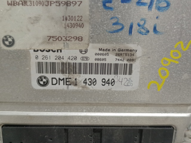 Módulo de direção (Centralina eletrônica) de motor 1430940 BMW