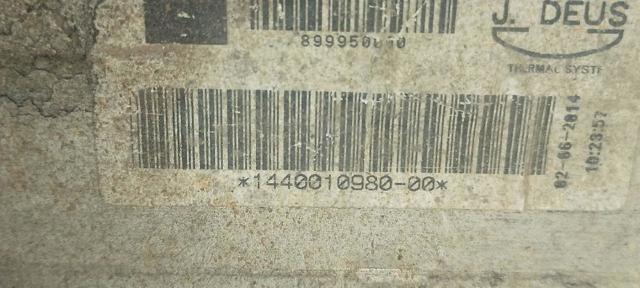 Radiador de intercooler 1440010980 PEUGEOT
