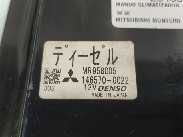 Unidade de controlo dos modos de aquecimento/condicionamento 1465700022 MITSUBISHI