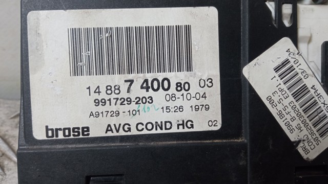 Motor de acionamento de vidro da porta dianteira esquerda 1488740080 PEUGEOT