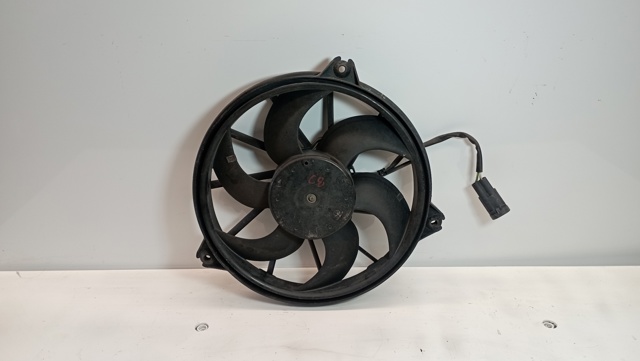 Ventilador elétrico de esfriamento montado (motor + roda de aletas) direito 1494742080 PEUGEOT