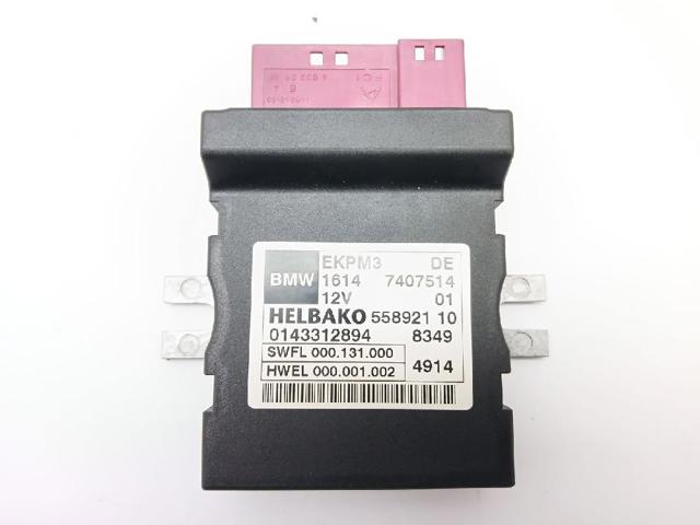 Módulo de direção (Centralina eletrônica) da bomba de combustível 16147407514 BMW