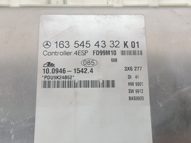 Unidade de controlo ESP 1635454332 MERCEDES