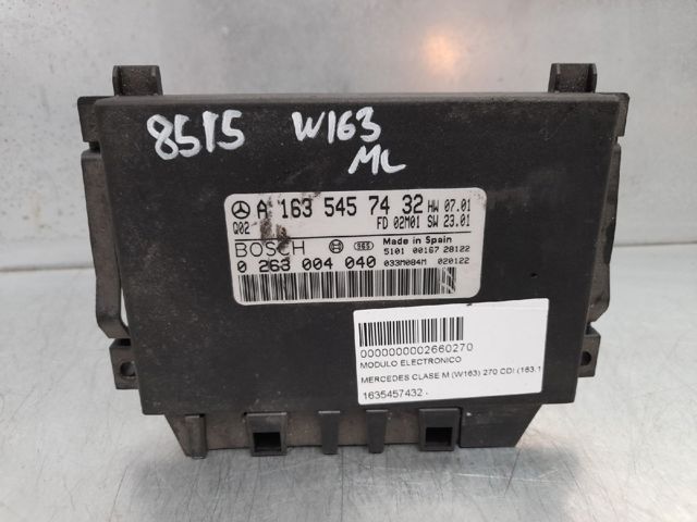 Módulo de direção (Centralina eletrônica) de sensor de estacionamento 1635457432 MERCEDES
