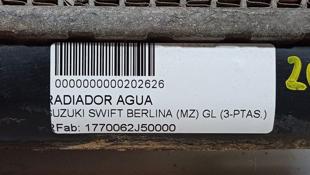 Radiador de esfriamento de motor 1770062J50000 SUZUKI